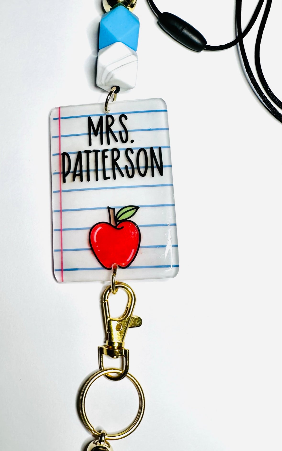Notepaper Teacher Lanyard
