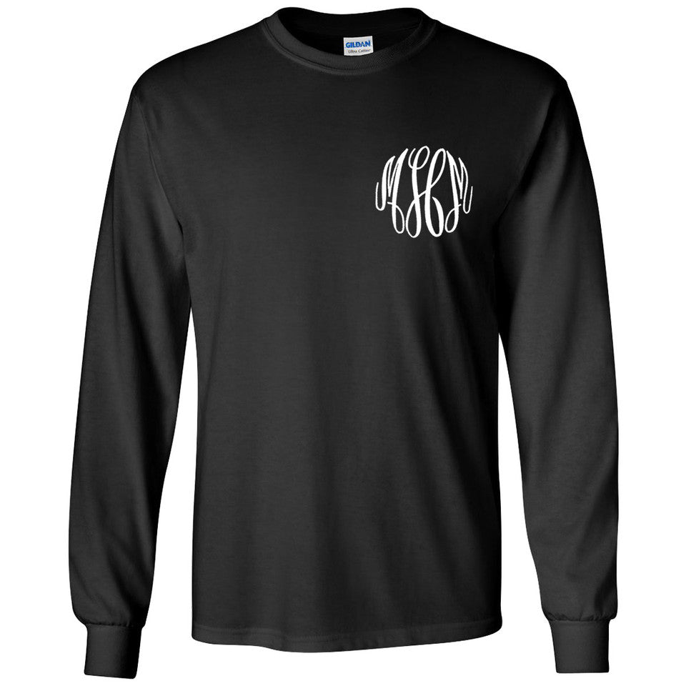 Monogram Long Sleeve Tee Shirt