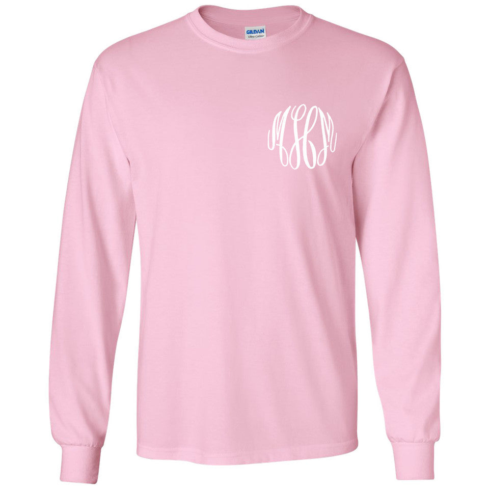 Monogram Long Sleeve Tee Shirt