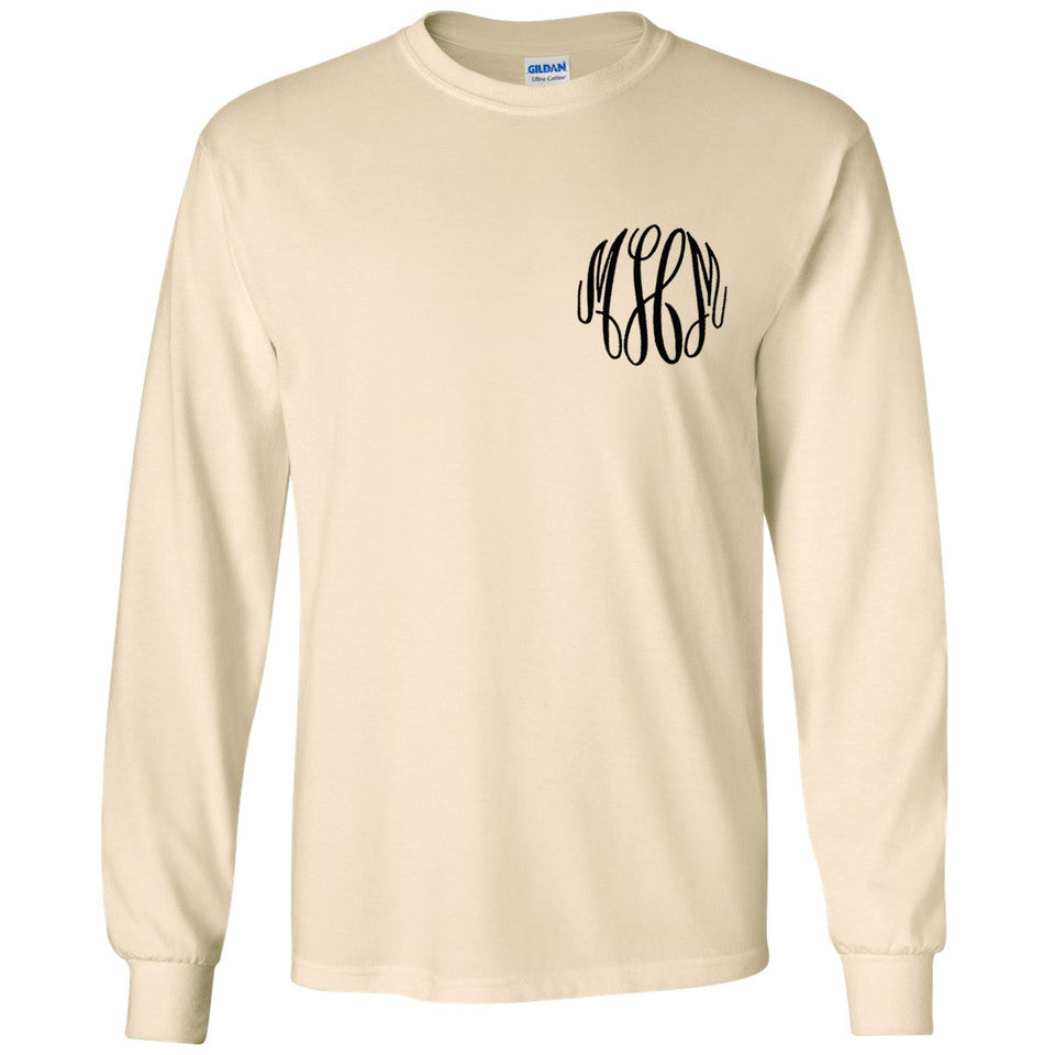 Monogram Long Sleeve Tee Shirt