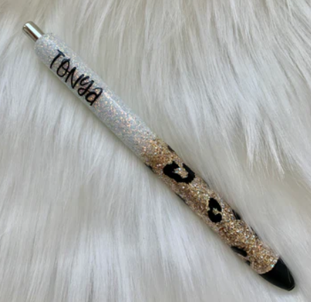Custom Cheetah Gel Pen