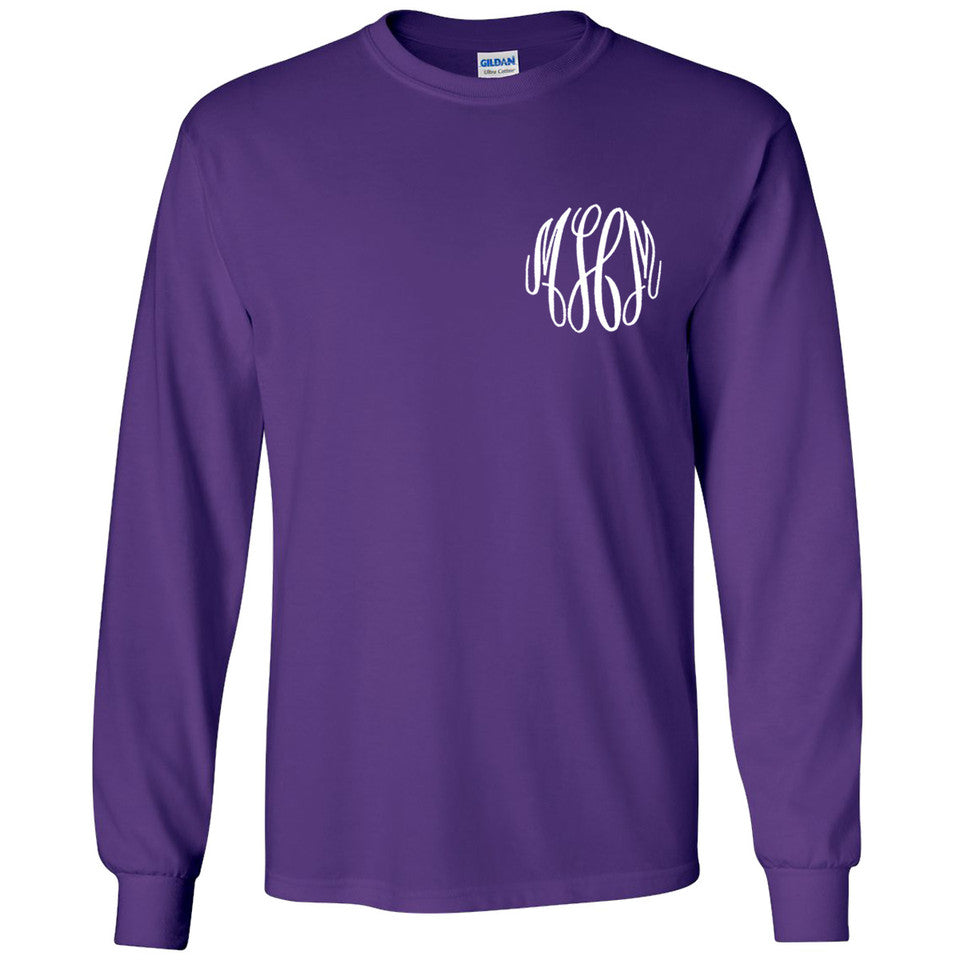 Monogram Long Sleeve Tee Shirt