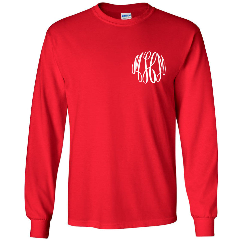 Monogram Long Sleeve Tee Shirt